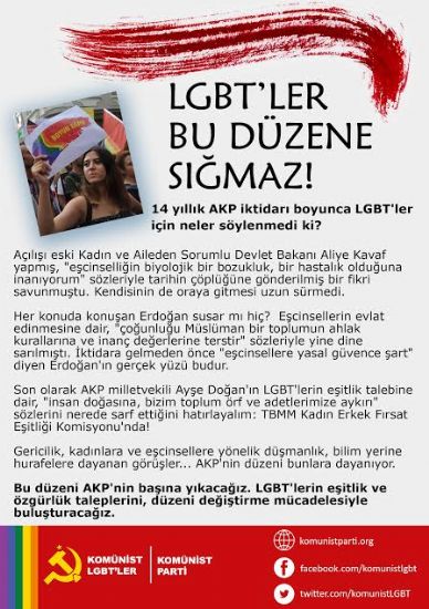 Haber | Komnist LGBT`ler: `LGBT`ler bu dzene smaz!`